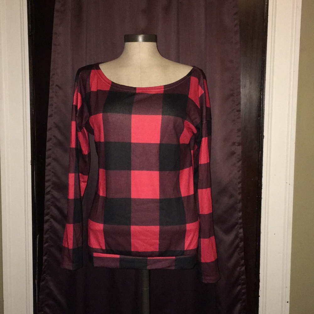 Plaid long sleeve shirt